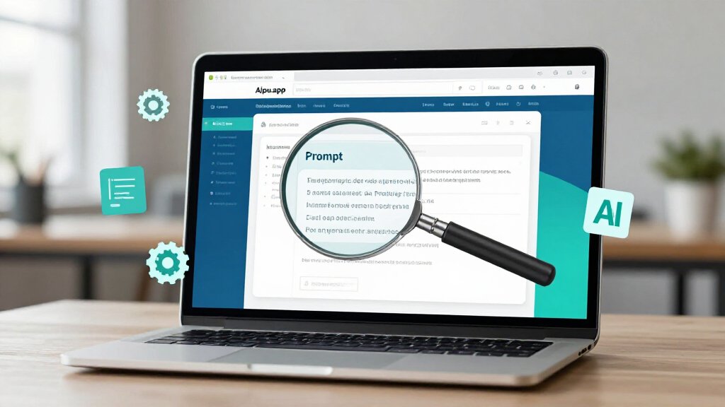Aipu.app: หน้าจอคอมฯ แสดงการเขียน Prompt AI ขั้นสูง, เทคนิค Prompt Engineer ฟรี