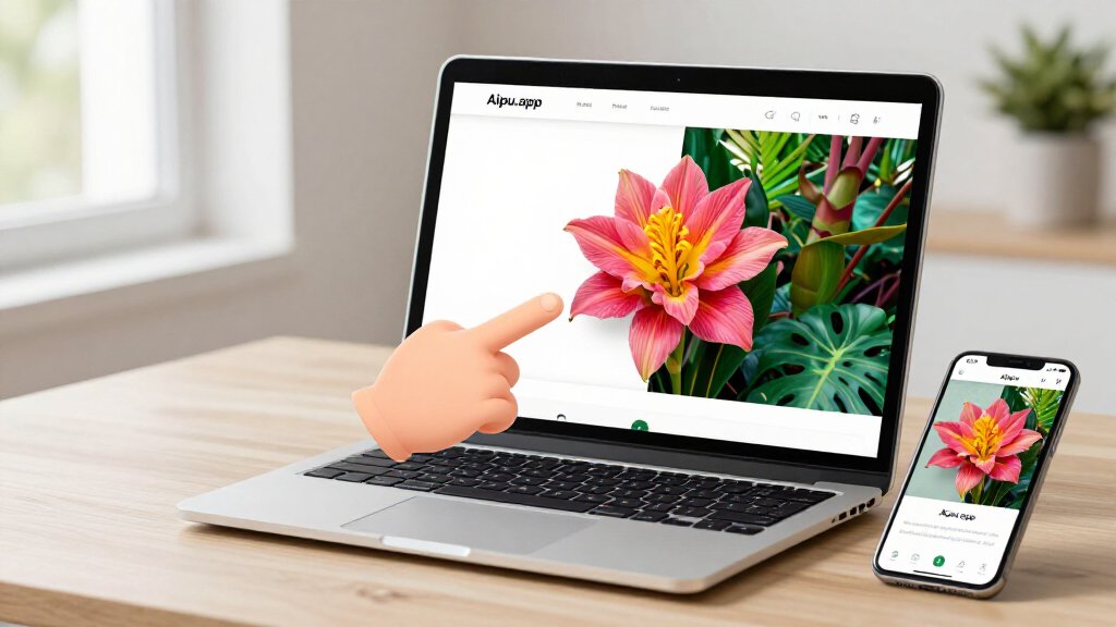 Aipu.app: ลบพื้นหลังรูปภาพออนไลน์ฟรี ไดคัทเนียนบนจอแล็ปท็อป