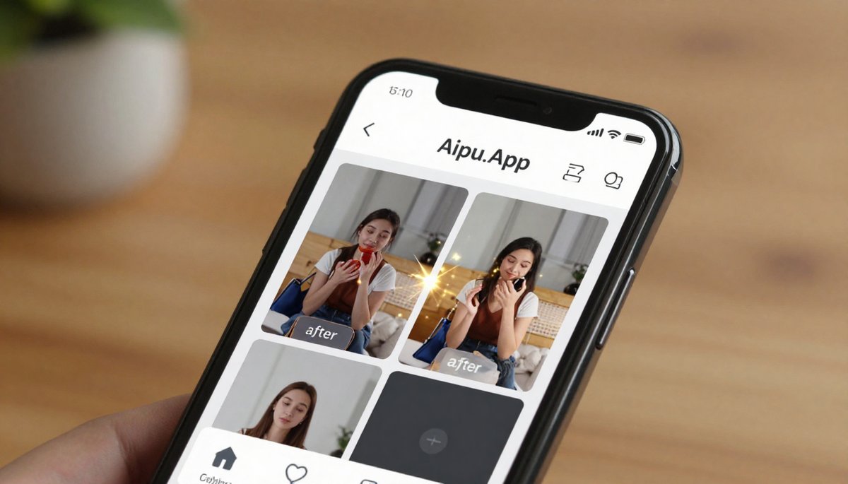 หน้าจอ Aipu.App แก้คลิป AI ฉบับมือใหม่ แสดงผลลัพธ์วิดีโอสวยปิ๊ง
